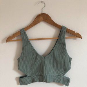 Sage Green Crop Top